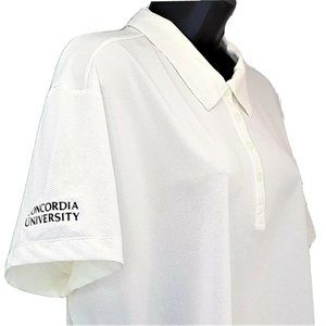 Concordia University Nike Golf Polo Shirt Womens Size XXL White Dry Fit StL MO